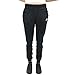 NIKE Women's Sportswear Regular Fleece Pants, Black/Black/White, Small
