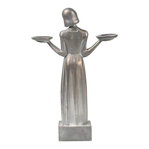 Potina Outdoor Garden Sculpture - Savannah's Bird Girl Statue (Small - 15") #TOP2