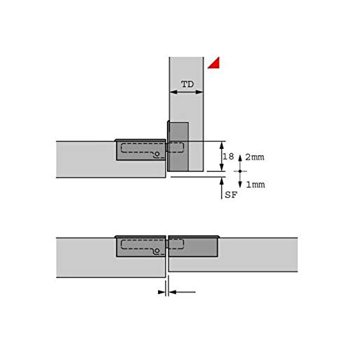Likerainy 90 Degree 3D Adjustable Flap Lid Concealed Hinge 35Mm For Furniture Gate Cabinet Door Folding Holder Nickel-Plated Furniture Fittings Cupboard Wardrobe Hinges Pack Of 4 #TOP2