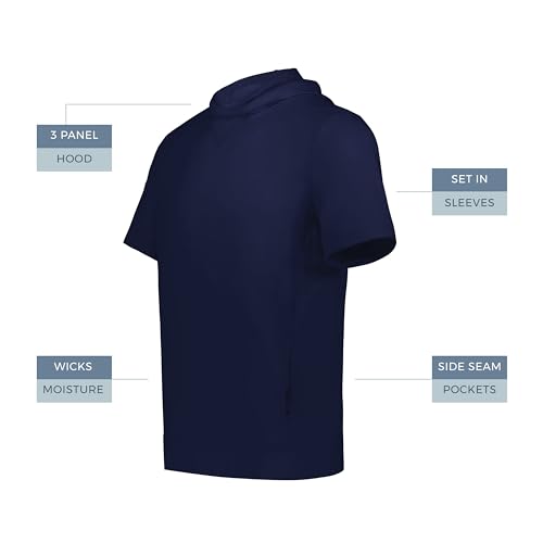 Holloway Boys Youth Ventura Soft Knit Short Sleeve Hoodie3