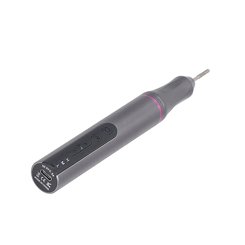 Elektrischer Polierstift, 6000–20000 U/min, Aluminiumlegierung, LED-Akku-Rotationsschleifer, Leistungsstarke, Geräuscharme 650 MAh, Multi-Geschwindigkeitseinstellung Heimwerker
