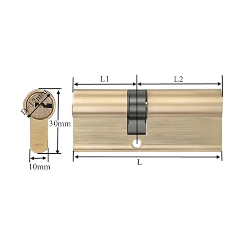 Cilindro de cerradura de puerta para el hogar con apertura lateral doble AB 4
