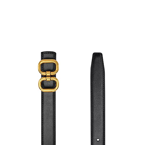 Fashion Womens Leather Belts with Double Ring Design Buckle Waist Belt for Jeans Pants4