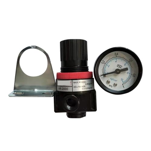 Régulateur de pression AR2000 G1/4 pneumatique mini pour compresseur avec manomètre - 8