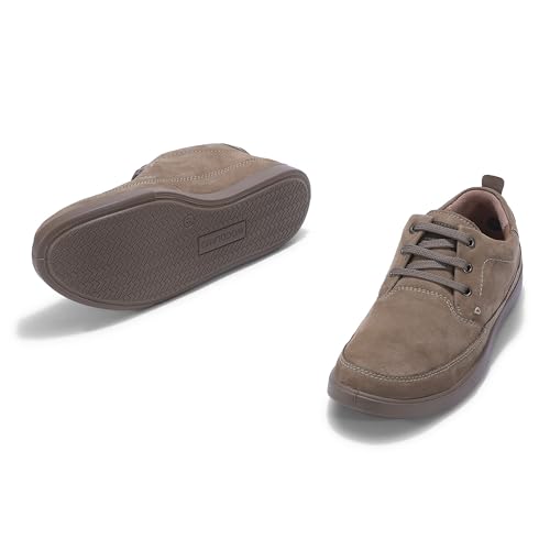 Image of Woodland Men Khaki Casual Shoes