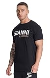 Slim fit; Plain style; Stretch cotton jersey; GK print with gold studs; Round neck; Short sleeves; Straight hem