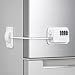 kclkda Fridge Locks, 4-Digit Password Refrigerator Lock Child Safety Cabinet Locks Protect Children & Prevent Theft for Freezer Door File Drawer Cabinet Cupboard Windows, White