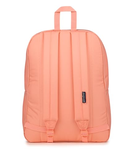 Image of JanSport SuperBreak One Backpack - Durable, Lightweight Bookbag with 1 Main Compartment, Front Utility Pocket with Built-in Organizer - Premium Backpack, Peach Bum