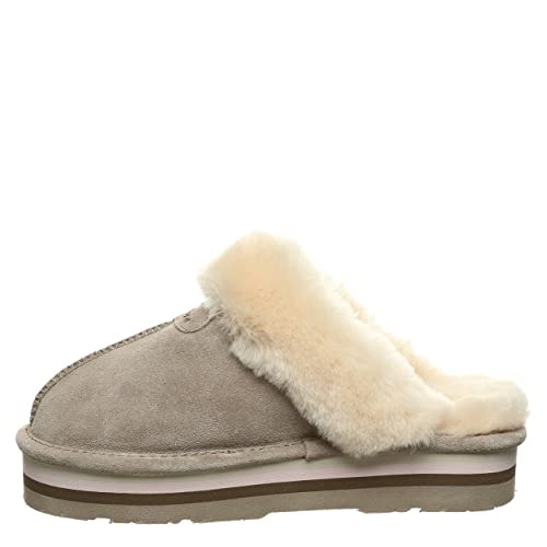 Bearpaw Women's Retro Loki Stone Size 9 | Women's Slippers | Women's Shoe | Comfortable & Light-Weight #TOP21