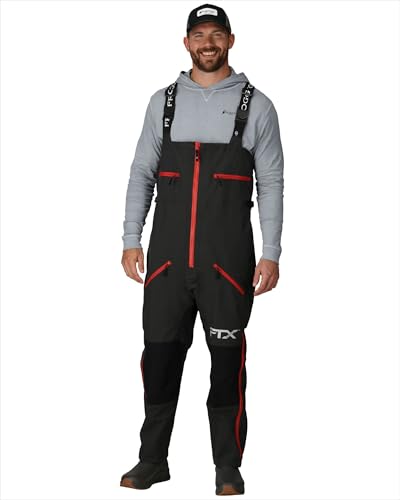 FROGG TOGGS Men's FTX Armor Premium Waterproof Rain, Fishing Bibs, Ocean Blue, Small