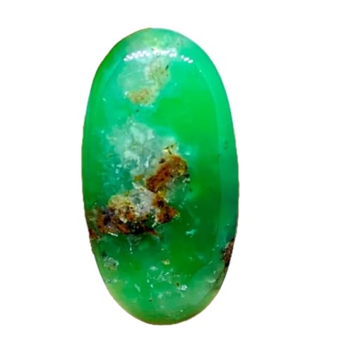 Chrysoprase naturelle de qualité cabochon pour joaillerie artisanale