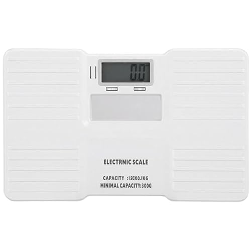 Báscula de baño digital portátil blanca precisa