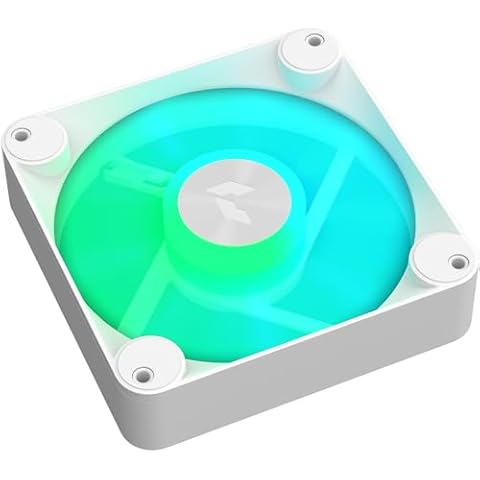 FP1-120 White Performance ARGB Fan, 120mm, 30mm Frame Width, PWM 500-1600 RPM, High...