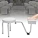 Pedicure Foot Rest Stool Chair, Pedicure Foot Rest Stand Stool with Height and Length Adjustable, Foot Rest for Pedicure Station for Nail Tech Spa Beauty Salon Studio Equipment Supplies, White