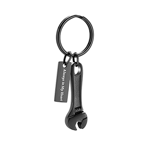 Porte-clés pour cendres humaines un souvenir éternel noir