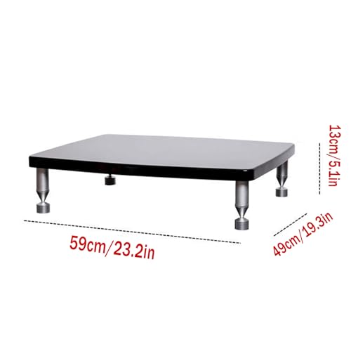 Stereo-Ständer, Plattenspieler-Konsolenschrank mit Regalen, AV-Media-Ständer, Audio-Rack für Entertainment-Center und Bodenaufbewahrung