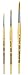 Produktbild Da Vinci espace beaux arts Davinci GH303 Junior Synthetics Malerpinsel, rund Serie 303, Set 3 pcs, 2, 5, 8