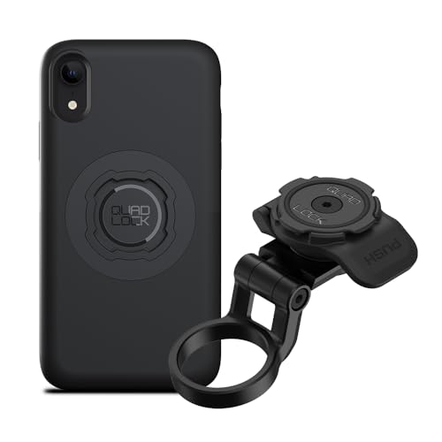 Image of Quad Lock Stem Cap Mount (Adjustable) Bike Kit with iPhone XR MAG Phone Case