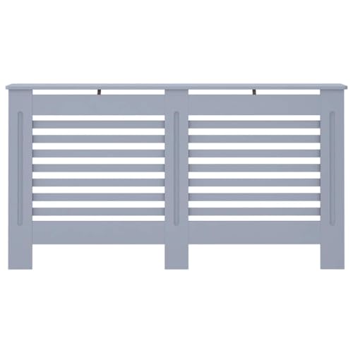 Mueble tapa de calefacción con estante para adornos en salón 7