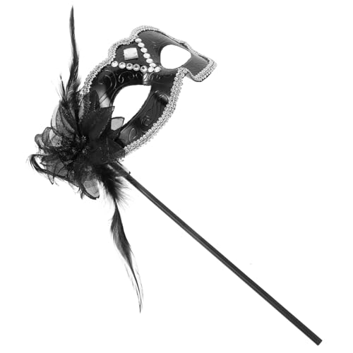 Masque de fête en dentelle noire pour briller au bal de carnaval