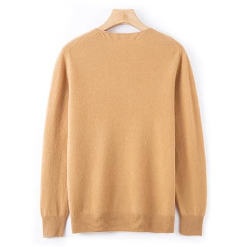 Mnjyihy Men's Warm Wool Sweater Casual Long-Sleeved Business Round Neck Versatile Basic Style Pullover2