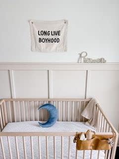 Miniatura 4 de Almohada decorativa, almohada decorativa para guardería, decoración de sala de juegos, lindas almohadas (luna azul)