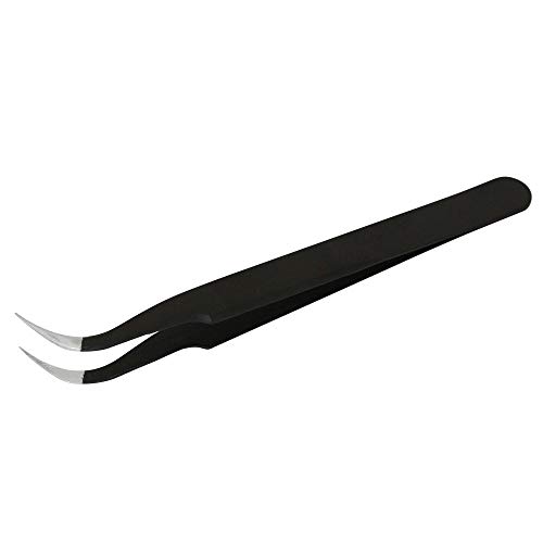 Vetus Anti-Static Smd Black Tweezer Non-Magnetic Stainless Steel Pointed Tip Esd-13 (Esd-15) #TOP1