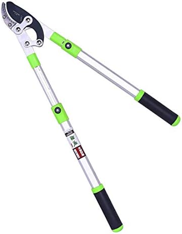 GAQUNH Extendable Anvil Pruning Lopper, 2.1-Inch Cutting Capacity, 28-40” Telescoping Lopper-Tree Trimmer Sturdy Professional SK-5 Steel Blade Non-Chops Thick Branches with Ease