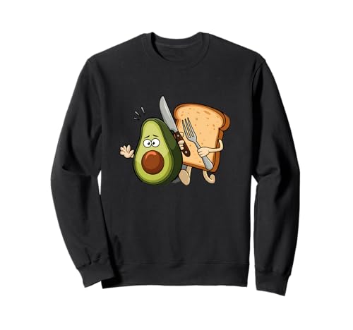 Avocat Et Pain Avec Couteau Et Fourchette Sweatshirt
