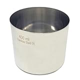 400ML Crucible Stainless Steel Lab Beaker Capacity Multifunction Laboratory Cup Flat Bottom Autoclavable Bowl Suitable for Science Chemistry Research Experiments