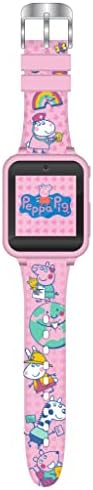 Peppa Pig Kids Interactive Smart Watch with Touchscreen, Camera, Games, Pedometer, Alarm & More – Fun Learning Digital Watch for Girls & Boys – Peppa Pig-Themed Silicone Strap – Fits Wrists 5.5”-8”