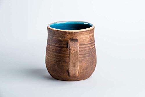 Pottery Coffee Mug Blue Ceramic Mug Tea Cup Rustic Mug Handmade Coffee Mug Stoneware Mug #TOP3