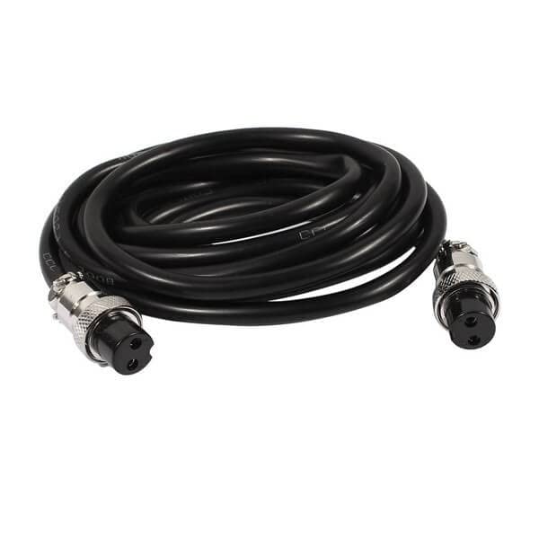 Cable conector de aire hembra doble GX16 de 2 pines con longitud de 1 metro 1