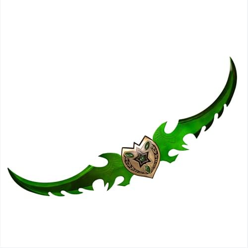 Sword Valley Cosplay Anime Game Warglaive of Azzinoth Sword, Stainless Steel, Carbon Steel, Green Version