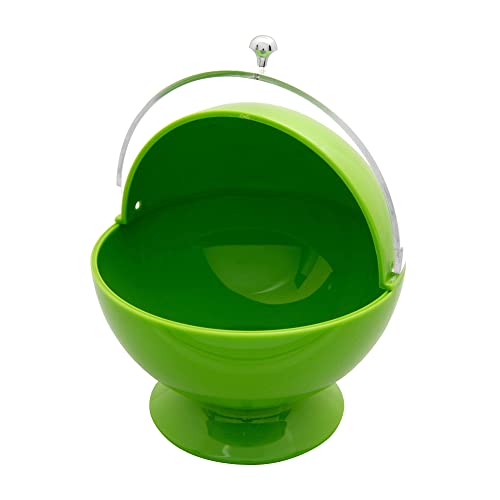 Upware Sugar Candy Bowl With Clear Roll Top Lid, 16 Ounce Acrylic Plastic Multi-Purpose Serving Bowl Kitchen Food Storage Container For Home Kitchen (Green) #TOP29
