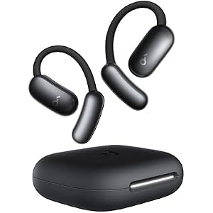 soundcore AeroFit 2 AI Assistant von Anker, Open-Ear-Kopfhörer, druckfreier Sitz, doppelt so kräftiger Bass, Echtzeit-Übersetzung, Hi-Res, 35 Stunden Wiedergabezeit, IP55