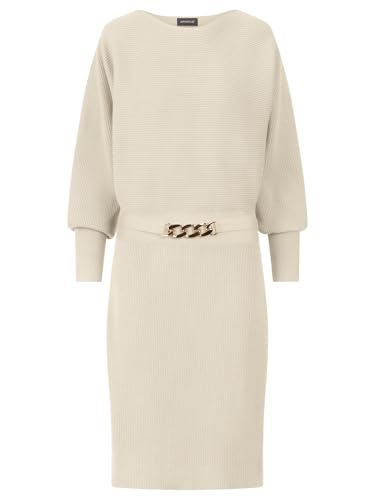 Robe de cocktail APART maille ivoire anti-plis : restez impeccable tout au long de la soirée