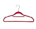 BriaUSA Velvet Coat Hangers Multi-Purpose Set of 10 Pink Notched Shoulders, Tie Rack & Swivel Hooks