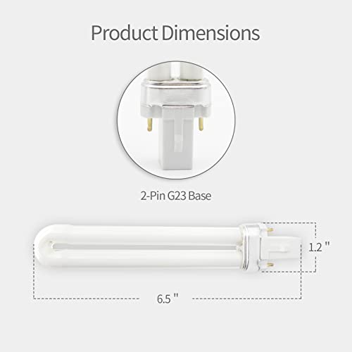 Celiwace Uva Fluorescent Bulb 9W Compatible With El-22 Flyweb Classic Fly Light Gx23 Base 3 Pack #TOP2