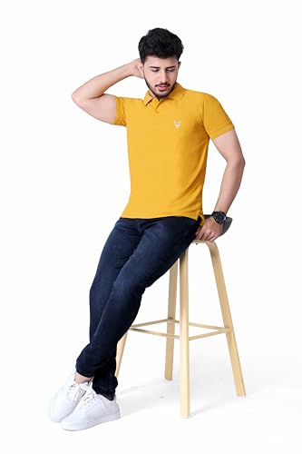 Image of Men's Premium Polo T-Shirt | Classic Collar | Smooth Finish | Half Sleeve Casual Wear (XS to 3XL)