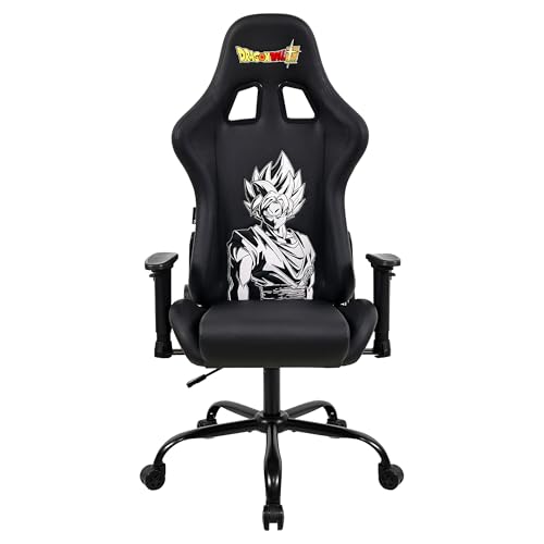 Subsonic – Gaming-Stuhl Dragon Ball Bürostuhl, Gaming-Stuhl für Erwachsene, bequemer Sitz, integrierte Kopfstütze, verstellbare Armlehnen und Höhe, ergonomische Rückenlehne – Schwarz Subsonic – Gaming-Stuhl Dragon Ball Bürostuhl, Gaming-Stuhl für Erwachsene, bequemer Sitz, integrierte Kopfstütze, verstellbare Armlehnen und Höhe, ergonomische Rückenlehne – Schwarz