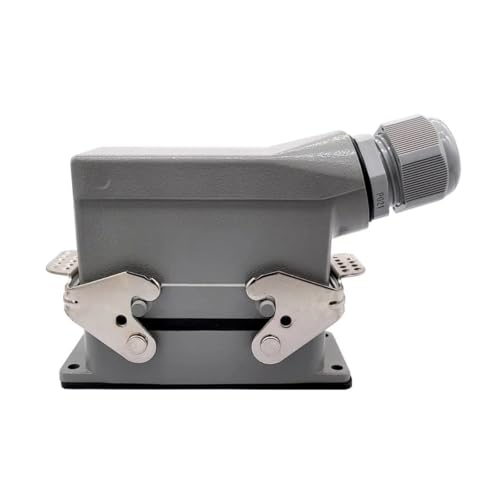 Conector rectangular HDC-HSB-006 de 6 pines y conexión por tornillo industrial de 35 A