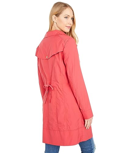 Image of Cole Haan Women's Back Bow Packable Hooded Rain Jacket