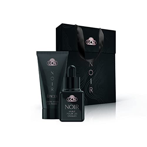 LCN Set 3 "Noir" 2tlg. Beautyset Pflegeset Weihnachten Christmas Valentin Geburtstag - Handcreme, Nagelöl