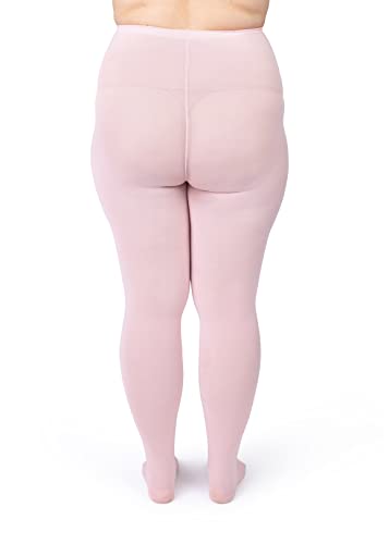 Image of Silky Toes Plus Size Tights for Women | 60D Soft Opaque Comfort Fit Pantyhose | Black or Colored 1-2 pairs | 1X-8X