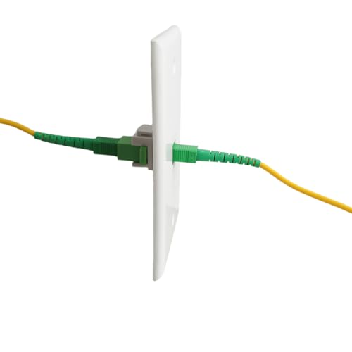 Placa de pared SC/APC Simplex que evita cortes de internet protegiendo la fibra ONT 4