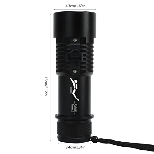 Linterna de buceo super brillante 1500LM de aluminio resistente 2
