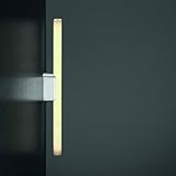 walther p22qd Lámpara de pared en níquel satinado, horizontal o vertical montable, longitud según bombilla, 4,5 cm x 30/50 cm x 5 cm