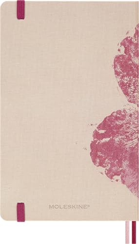 Moleskine 18 Monate Sakura Wochen Notizkalender limitierte Ausgabe 2026/2027, L/A5, 1 Wo = 1 Seite, rechts linierte Seite, fester Einband