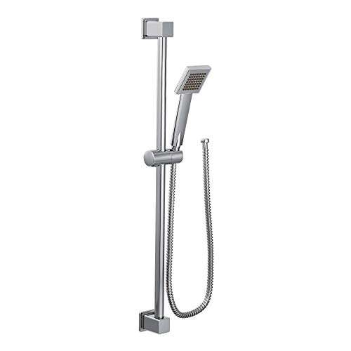 Moen S3879EP 90 Degree Modern Eco-Performance Handshower Handheld Shower with 30-Inch Slide Bar and 69-Inch Metal Hose, Chrome